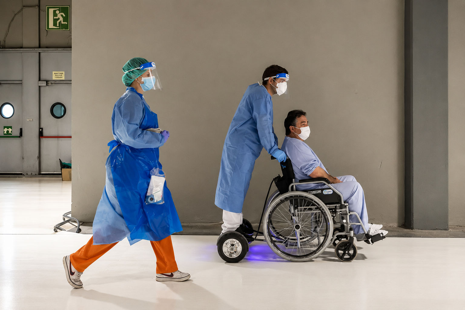 empujador electrico hospitales transporte pacientes