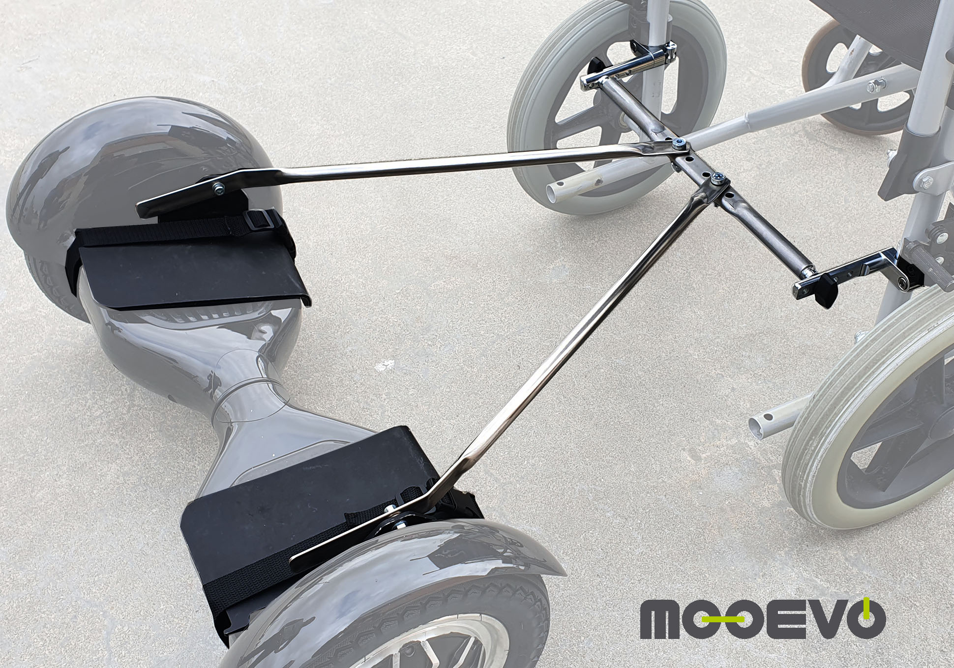 Mooevo Kit: Hoverboard to Wheelchair Adapter