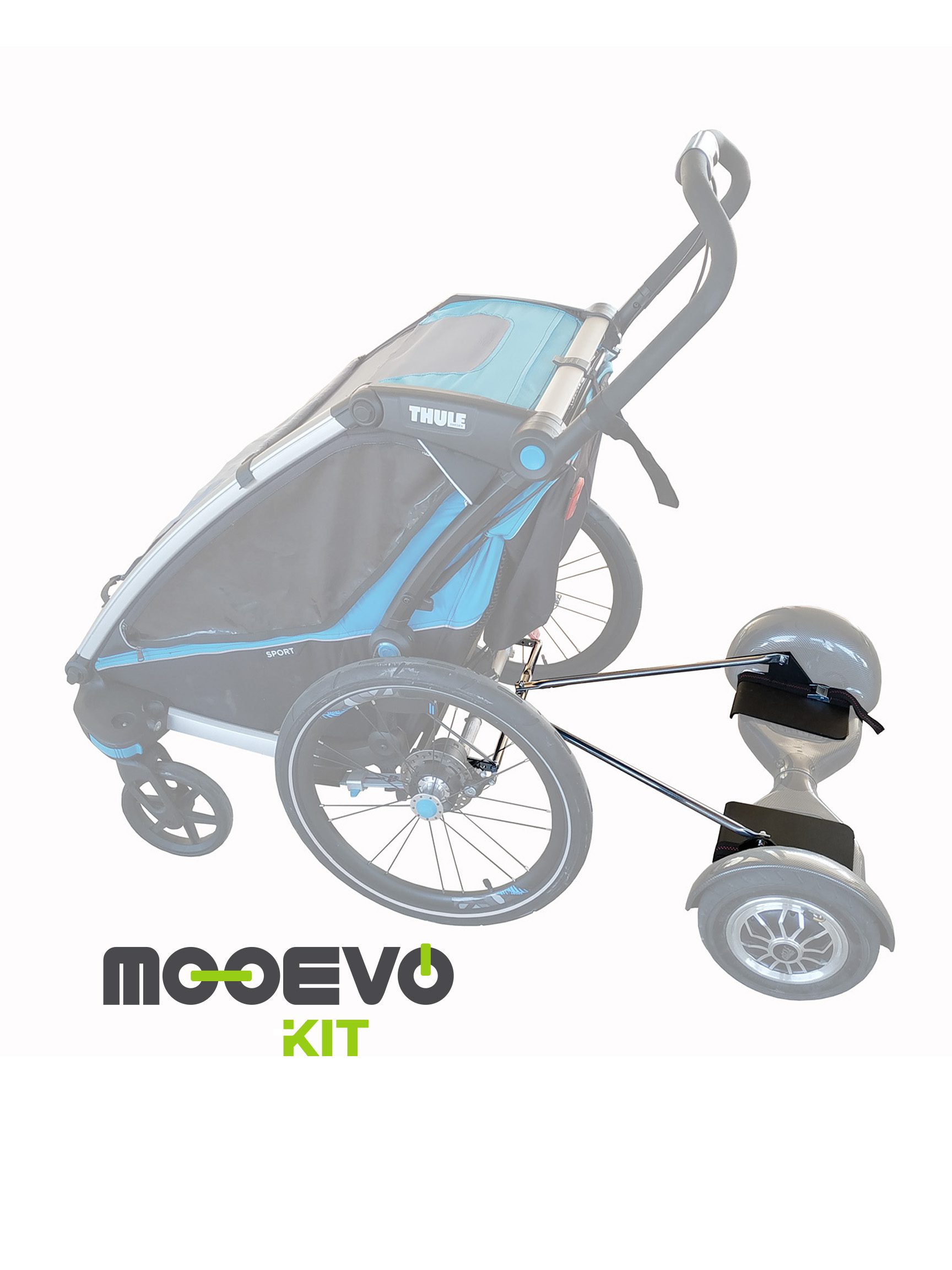 Mooevo Kit Adaptador Hoverboard a Silla de Ruedas - Mooevo Go