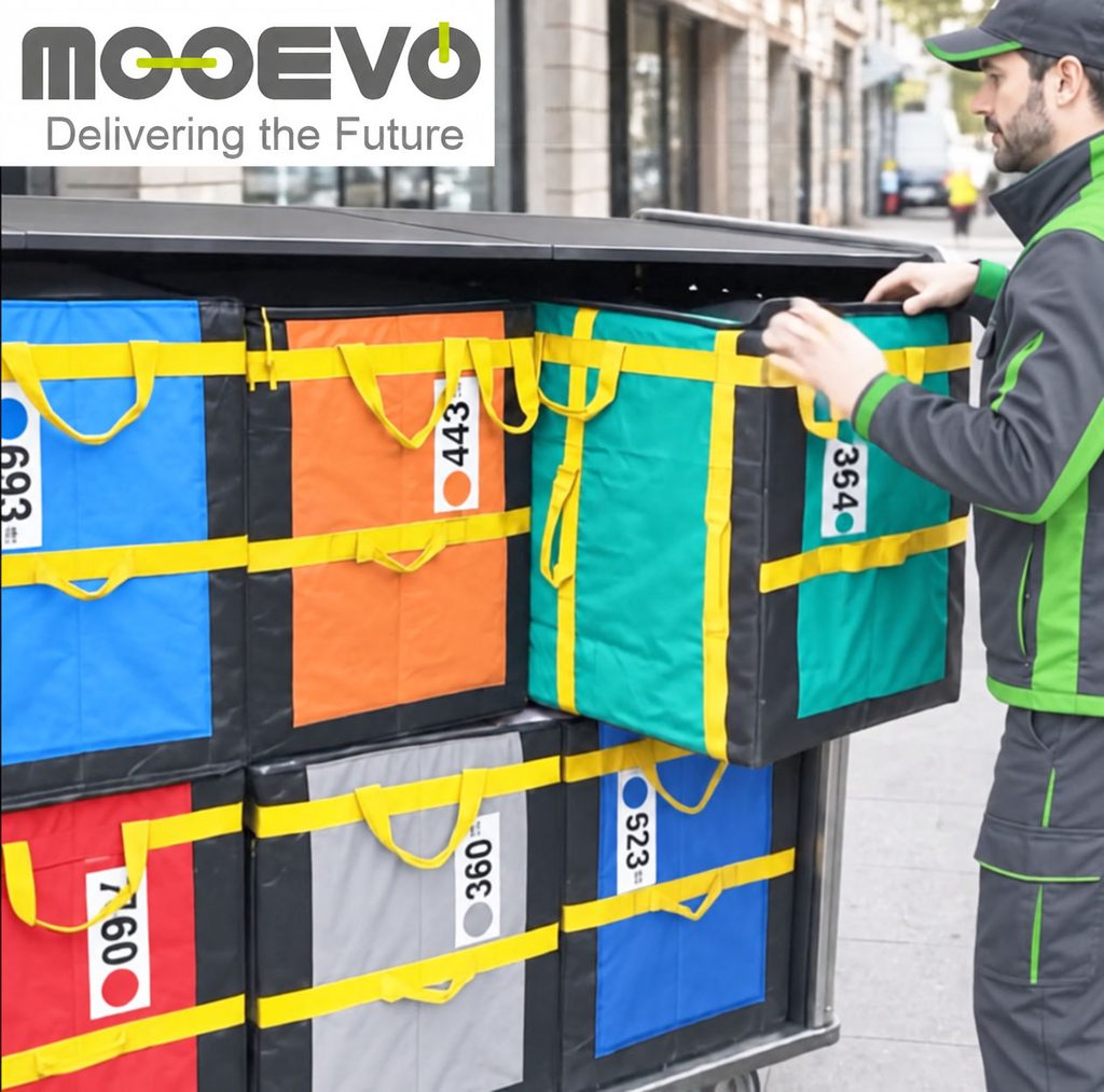 amazon sorting bags cart delivery