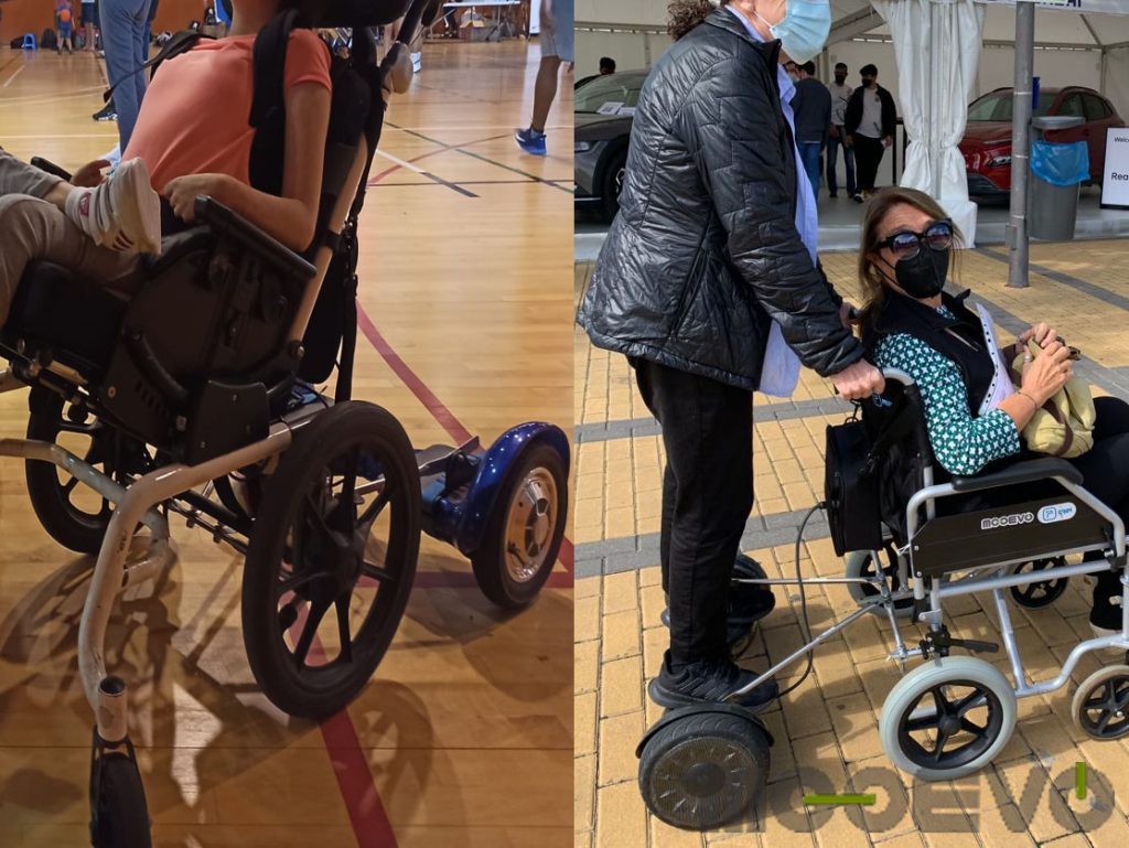 ayuda electrica para pasear sillas de ruedas