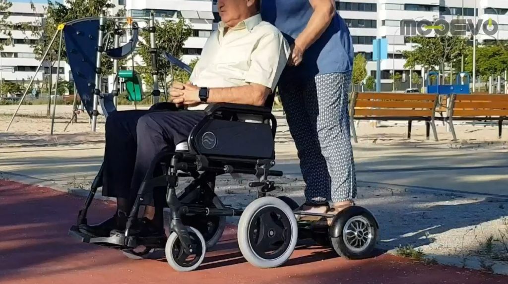 Best way to walk a wheelchair