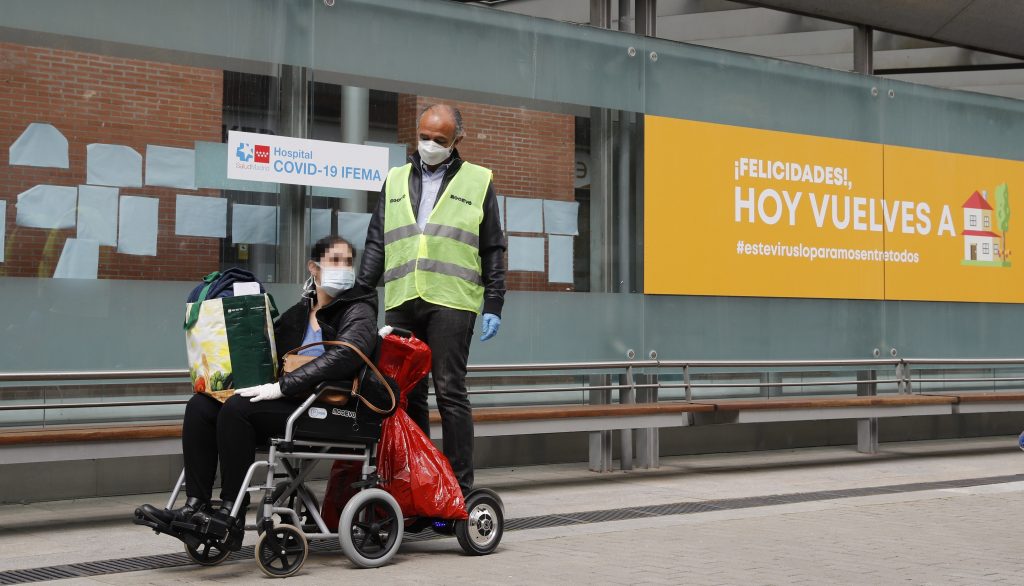 Plataformas Mooevo para silla de ruedas en hospital IFEMA Madrid
