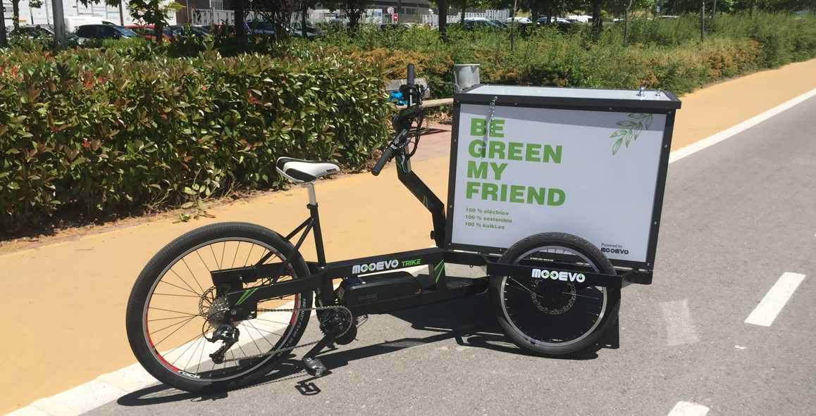 bicicletas eléctricas de carga para mejorar el reparto urbano