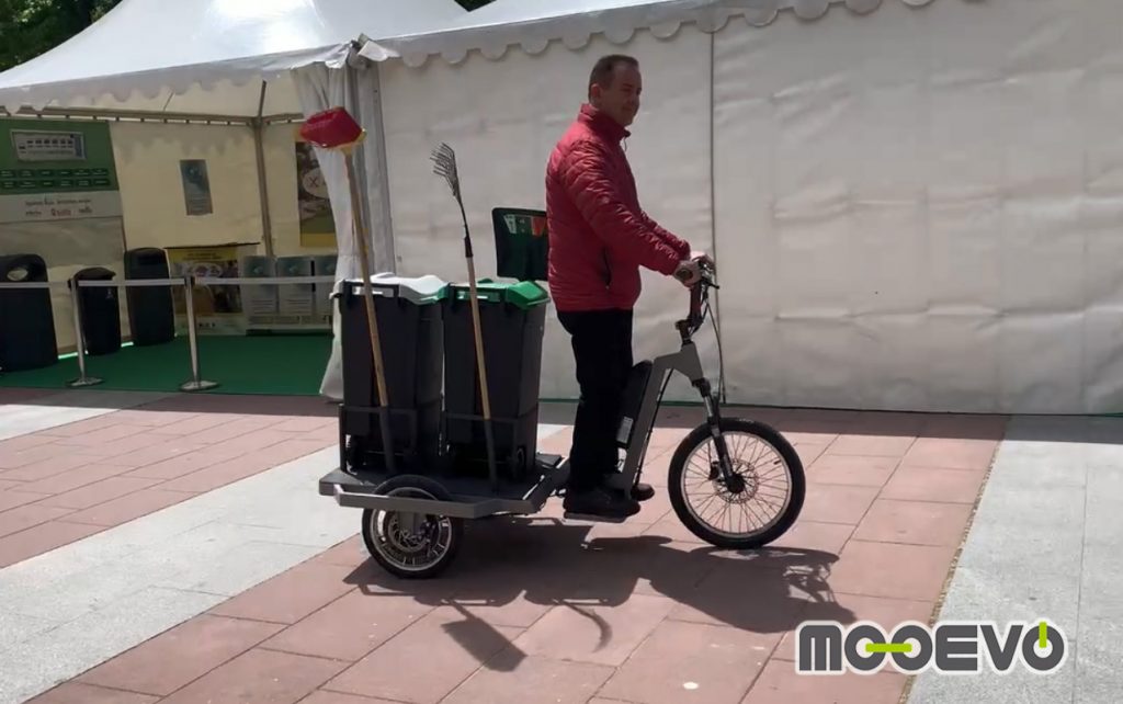 triciclo electrico basuras camping