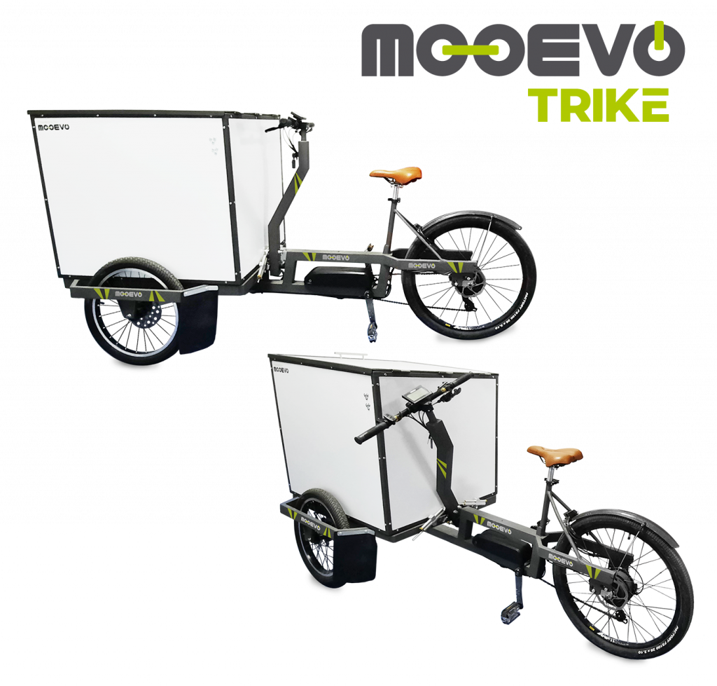 cargo bike triciclo electrico de carga reparto
