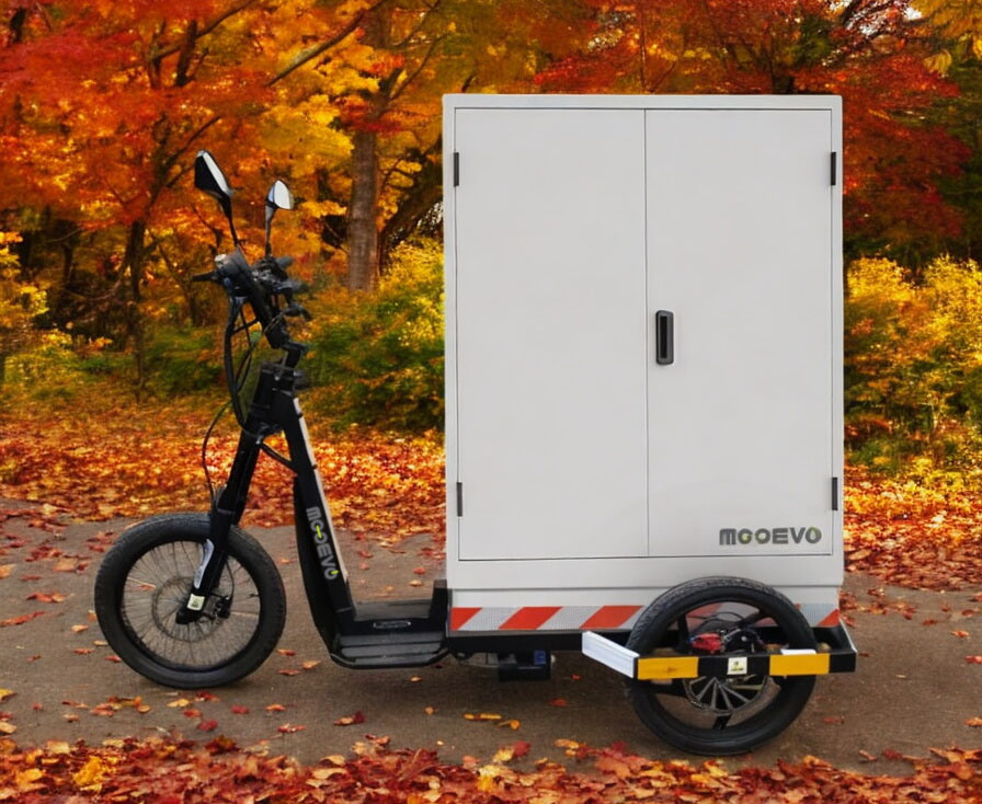 triciclo de reparto electrico empresas de mensajeria nueva york