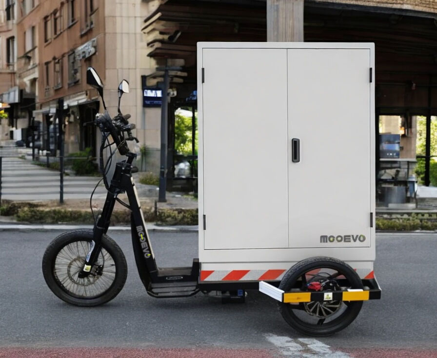 triciclo patinete electrico reparto paquetes nueva york