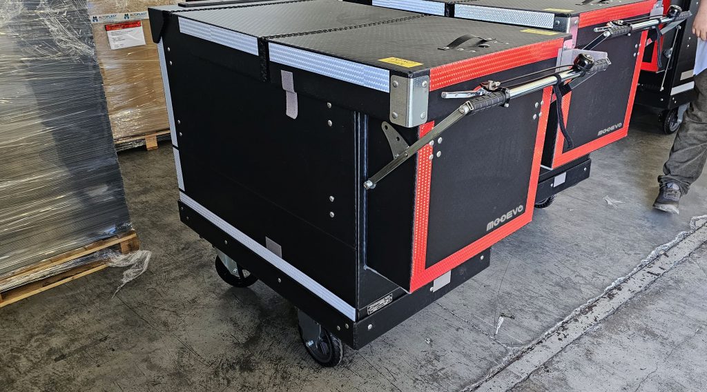 fabrica carritos plegables de reparto polipropileno alveolar corrugado españa