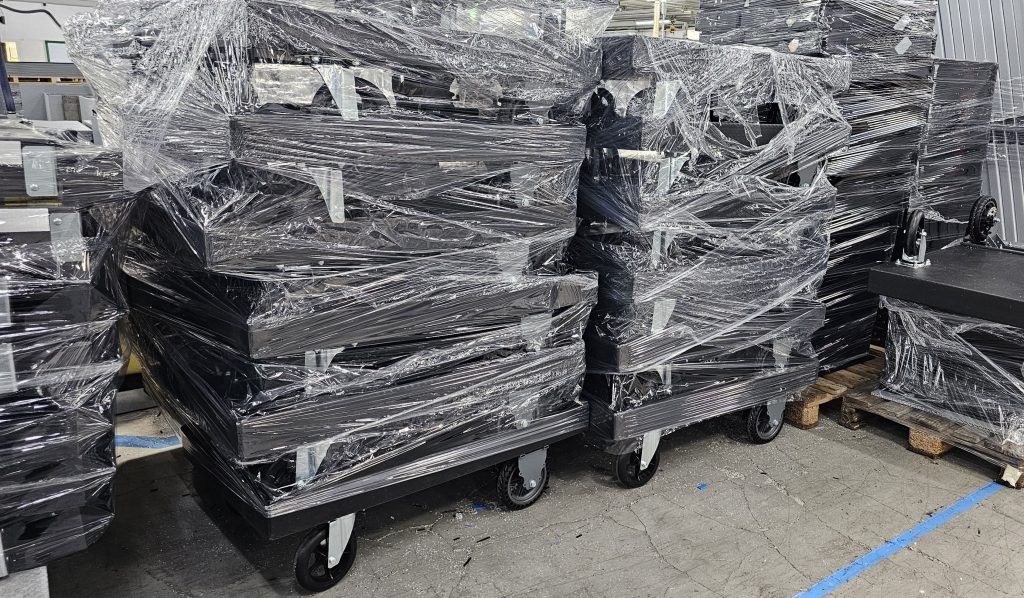 fabricante carritos de plastico corrugado plegables