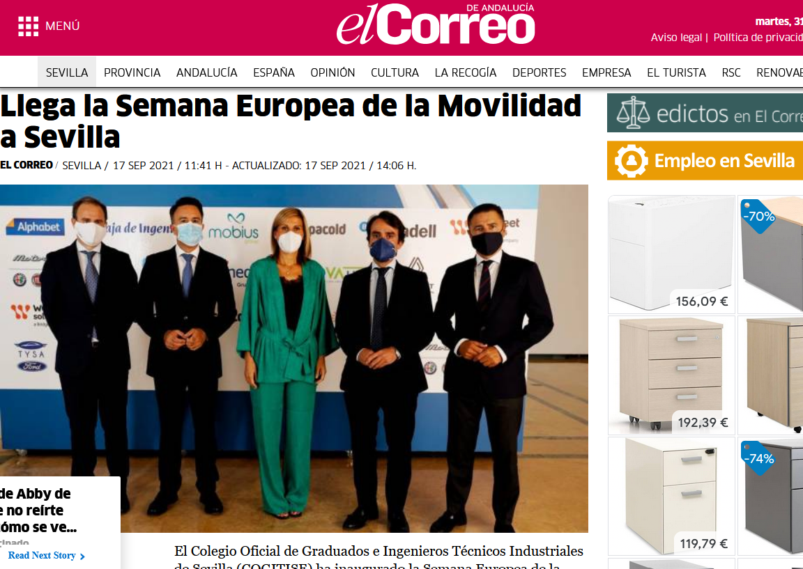 Llega la Semana Europea de la Movilidad a Sevilla. El Correo de Andalucía.