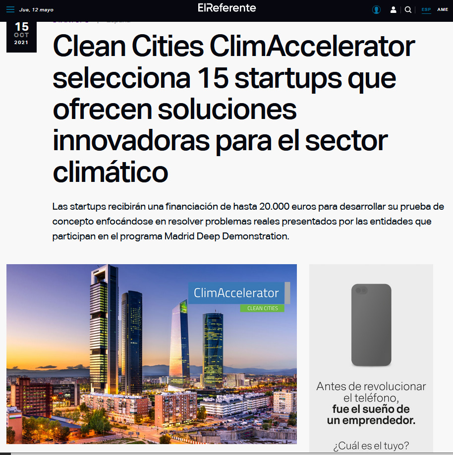 startups innovadoras cambio climatico