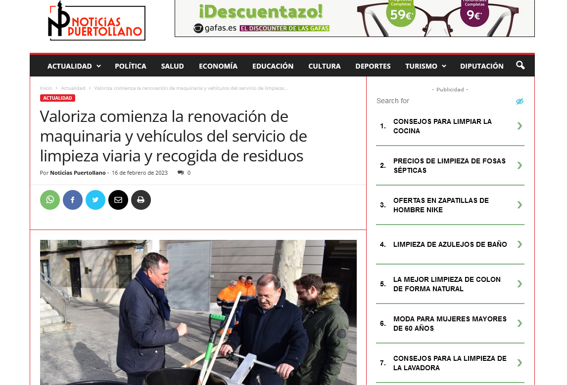 El Ayuntamiento de Puertollano incorpora carritos de barrendero eléctricos de MOOEVO