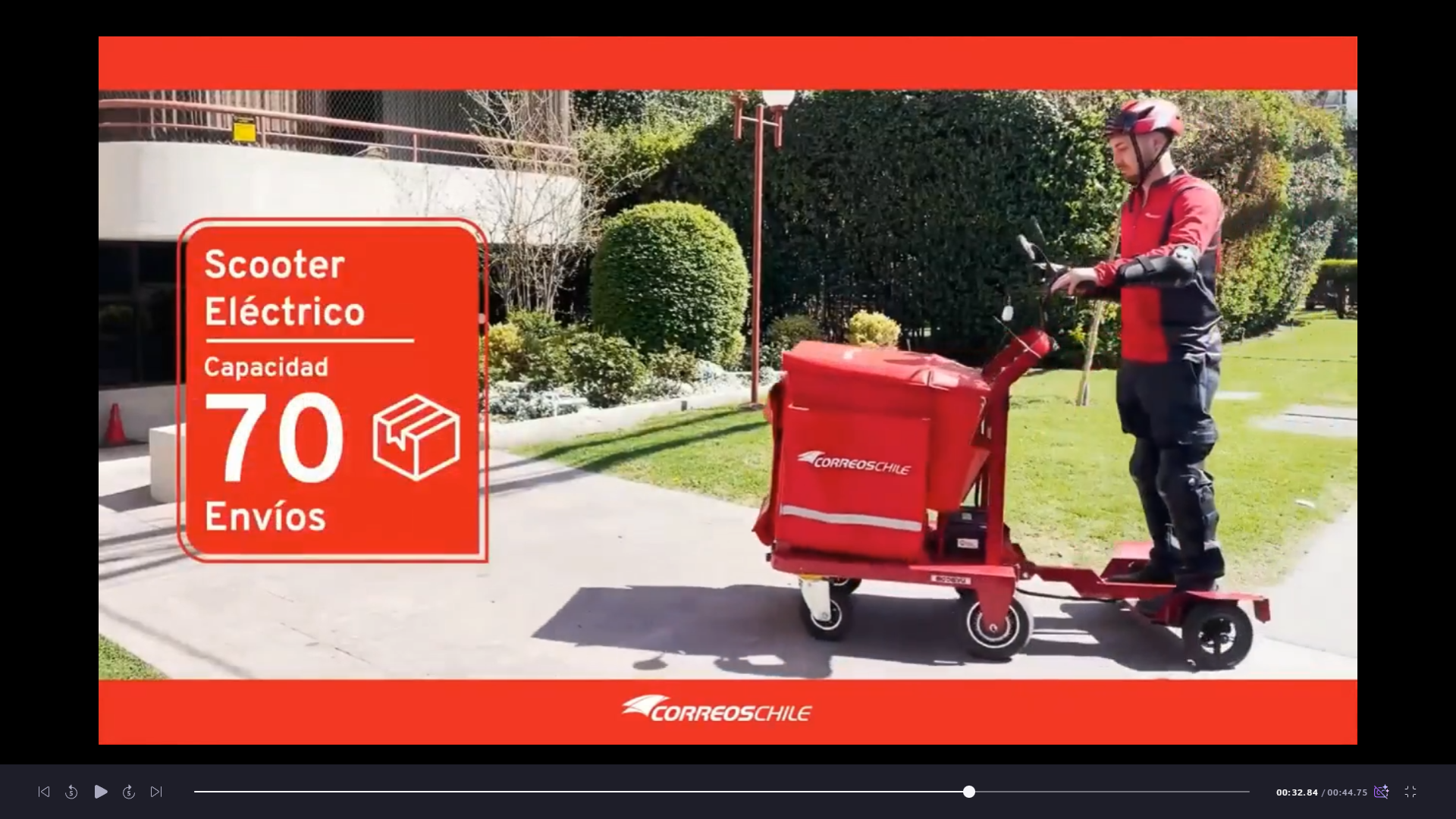 carteros correos en patinete electrico