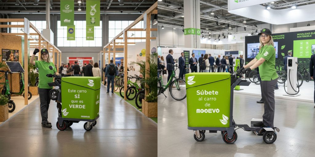 patinetes verdes de reparto