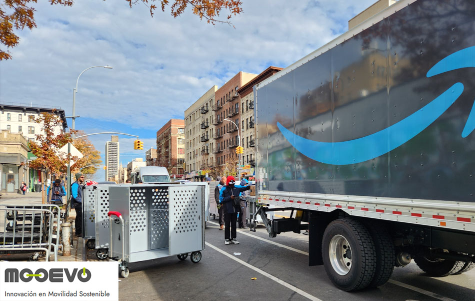new amazon delivery carts manhattan nyc